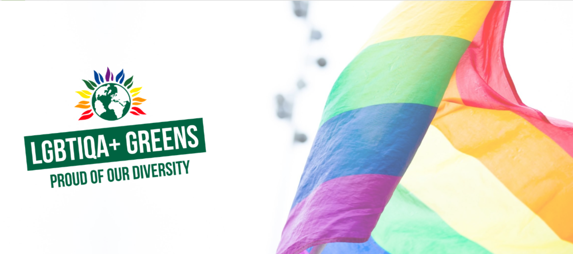 Green LGBTIQA+ banner